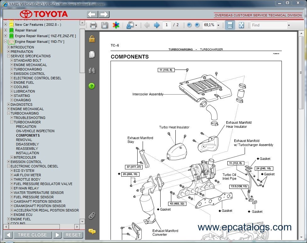 2009 toyota yaris repair manual
